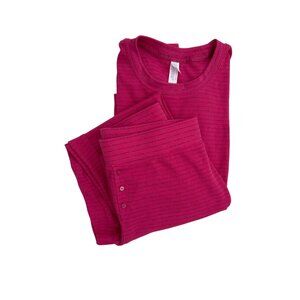 Stars Above Pink Thermal Metallic Thread Lounge Set